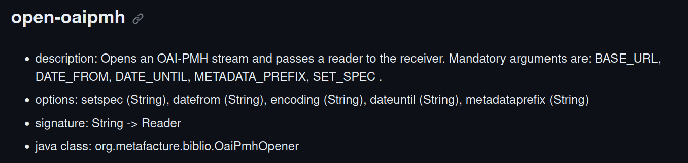 open-oaipmh Documentation